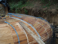 hobbit house construction formwork concrete dome weld wire fabric reinforcement