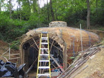 hobbit house construction formwork concrete dome 